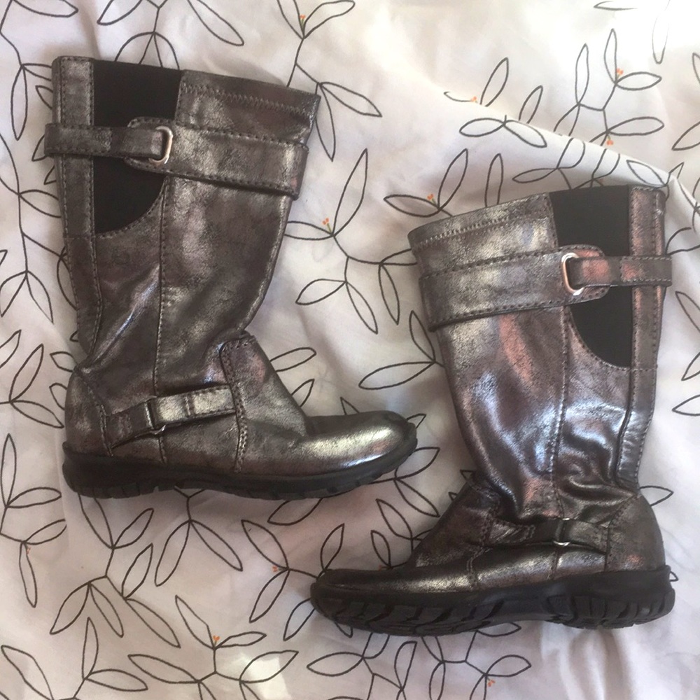 Toddler Nordstrom silver boots 7